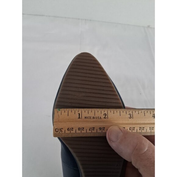 Etienne Aigner Women's Shoes Size 6.5 M Leather Navy Blue Flat Slip-On Casual - Picture 11 of 14